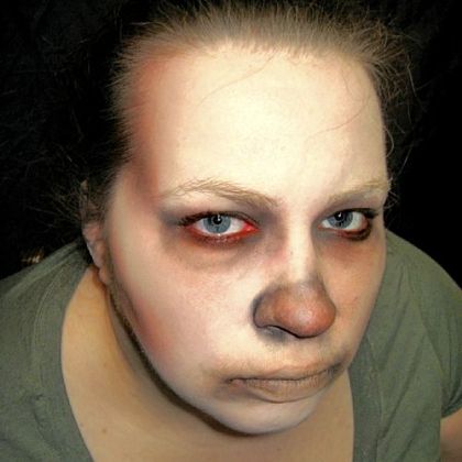 Step Five: Add black eye shadow and/or eyeliner to the affected areas.