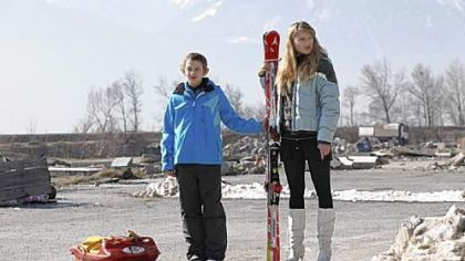 Kacey Mottet Klein, left, and Gillian Anderson portray brother and sister in the Swiss film "Sister."