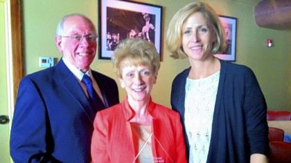 Honorees Bill and Marie Landon with Daryl Lucke, Ward Home executive director.