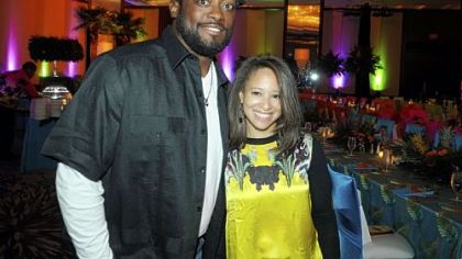 Mike and Kiya Tomlin.