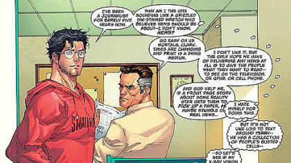 Clark has some angst, though.