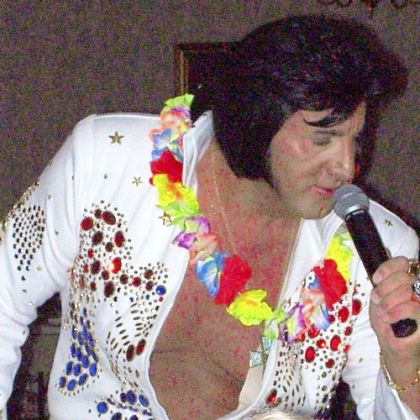 Jamie Harris is a weightlifing Elvis impersonator. He's one of the first people to submit a video in hopes of getting on a proposed reality show.