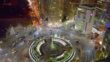 Columbus Circle in New York City.