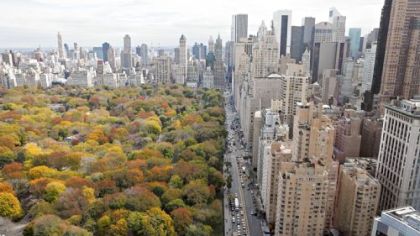 The Mandarin Oriental Hotel, 80 Columbus Circle, offers a spectacular view of Central Park.