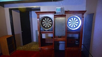 Dart boards from the arcade.