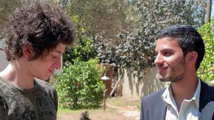 Jules Sitruk, left, plays Joseph Silberg and Mehdi Dehbi is Yacine Al Bezaac -- two young men, one Israeli and one Palestinian, who discover they were accidentally switched at birth -- in "The Other Son."