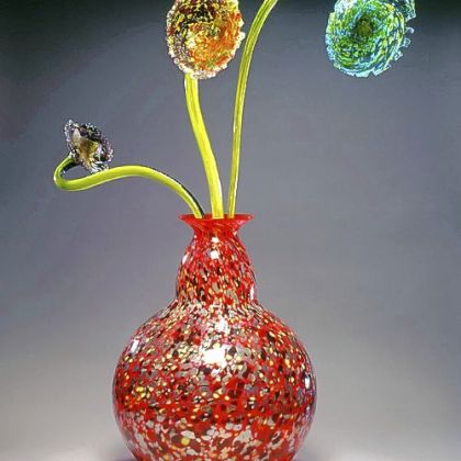 A work of art by Dale Chihuly from "Viva Vetro! Glass Alive! Venice and America," a year-long celebration of glass in 2007.