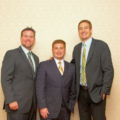 Honorees Sean Casey, Rich Walsh and Ian Rosenberger.