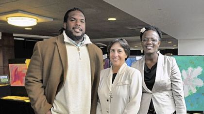 Honoree Willie Colon, Sister Linda Yankoski and honoree Sheakia Edwards.