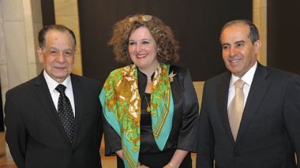 Dr. Ismail Sallam, Simini Curtis and Mahmoud Jibril.