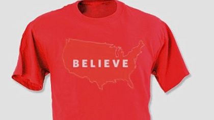 Romney Believe T-shirt, $30.