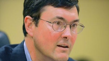 Pirates owner Bob Nutting talks with reporters in the team's offices earlier this week.