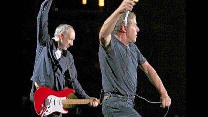 Pete Townshend and Roger Daltrey on tour.