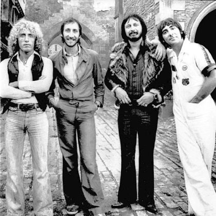 Members of the rock band The Who, from left, Roger Daltrey, Pete Townshend, John Entwistle, and Keith Moon, are shown in an undated file photo.