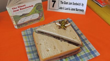Jane Hatfield of Whitehall won Adult Best in Show and Adult People's Choice for her adaptation of "The Giant Jam Sandwich."