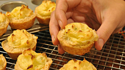 Garlic, Potato and Chive Cutie Pies
