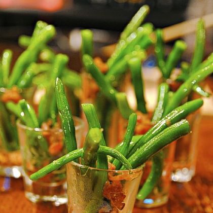 Green Beans in a Glass.