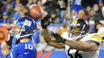 LaMarr Woodley is part of the Steelers defense that ranks No. 1 overall in fewest yards allowed per game allowed in the NFL.