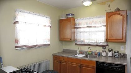 The kitchen at the Brookline home