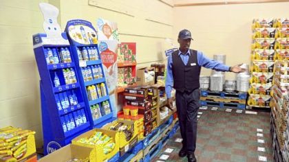 Store director Wayne K. Trotter in the C.E. Kelly Commissary in Oakdale. In fiscal 2011, the commissary reported sales of $6.3 million.