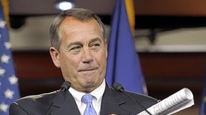 House Speaker John Boehner.