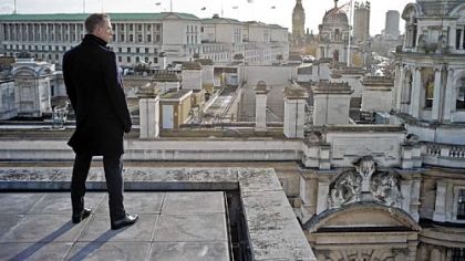 Daniel Craig as 007 checks out London in "Skyfall."