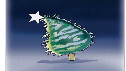 Images from Eat'n Park's Christmas Star commercial.