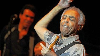 Brazilian singer-songwriter Gilberto Gil performs with his group at the Byham.
