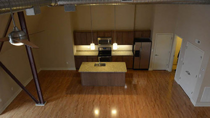 The kitchens feature stainless-steel Whirlpool appliances, two choices of granite countertops and Jim Bishop maple cabinets in three shades of stain.