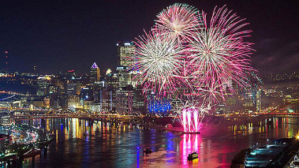 Eric shared this sweeping view captured in his photo taken from the West End Overlook during the Light Up Night fireworks display last night. Here's how to share your favorites: