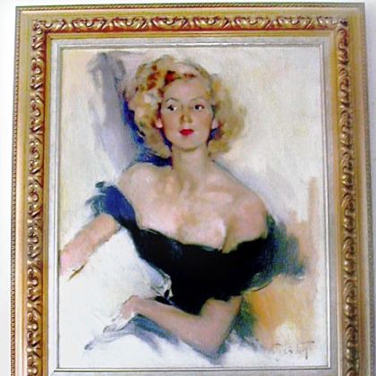 A portrait of Amelia "Mimi" Neville Shields Guirola when she was in Paris.