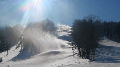 Hidden Valley Resort and other resorts in the Laurel Highlands may receive 60 inches of snow at their bases and 100 inches at their summits during the season.