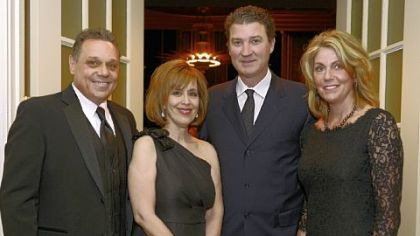 Pierre Larouche, Cathy Howe and Mario and Natalie Lemieux.