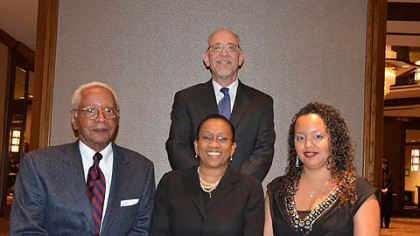 Chauncey W. Smith, Paula K. Davis, Epryl King, David A. Harris (standing).