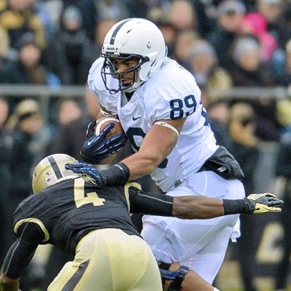 Garry Gilliam, right, has six receptions for 60 yards this season. But his time at Penn State is about more than numbers.