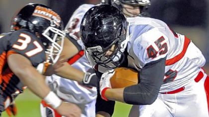 Running back Mac Pope, right, is expected to be a key returnee for Upper St. Clair next season.
