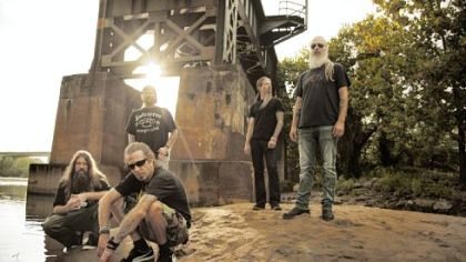 Lamb of God --= Mark Morton, Randy Blythe, Willie Adler, Chris Adler and John Campbell.