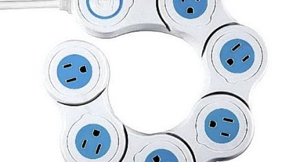 Pivot Power by Quirky flexible surge protector with six outlets. $33 at www.qvc.com or 1-800-345-1515.