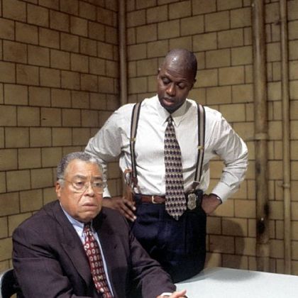 Andre Braugher, right, won his first Emmy in 1998 for his role as Detective Pembleton on "Homicide: Life on the Street." James Earl Jones was a guest star on the series.