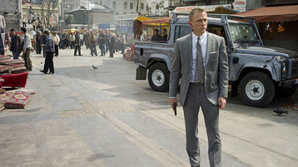 Daniel Craig, in a Tom Ford suit, as James Bond in "Skyfall."