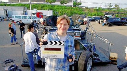 Stephen Chbosky, shown during filming of "The Perks of Being a Wallflower" here in 2011, is up for an Independent Spirit Award.