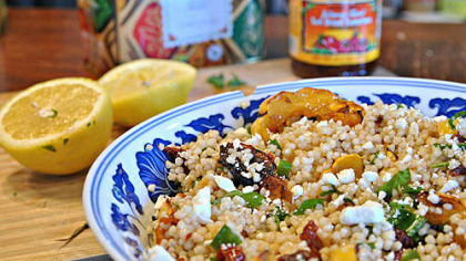 Whole Wheat M'Hamsa Couscous Salad