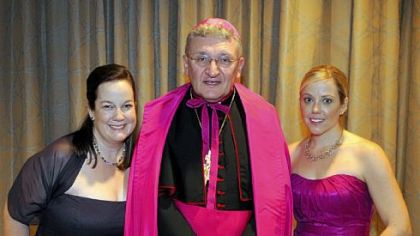 Co-chair Beth Brunins, Bishop David Zubik and chair Jan Kubiska.