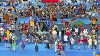 An aerial view of last year's KidsFest at the David L. Lawrence Convention Center.