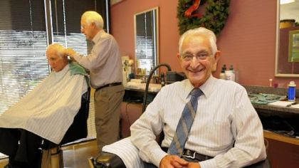 Frank Vitale turned 90 on Wednesday and is still working in his salon, Vitale's Hair Styling, in Foster Plaza in Green Tree.