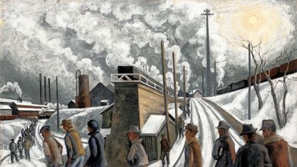 The Westmoreland Museum of American Art in Greensburg has specially labeled works by more than 20 artists who represented the United States at world's fairs between 1851 and 1939. Ernest Fiene's 1936 oil painting, "Night Shift -- Aliquippa (Entrance to the J&L Works)," was exhibited at the 1939 New York World's Fair. Visitors may follow a self-guided tour, "Go Back in Time: American Artists at the World's Fairs," through Feb. 24, or join museum docent Joanne Highberger for a tour at noon Wednesday.