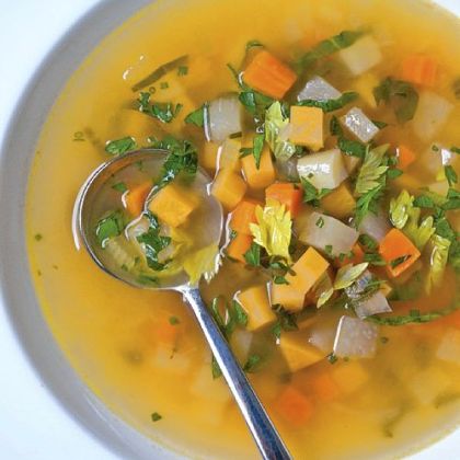 Root Vegetable Soup from "Fire in My Belly" by Kevin Gillespie with David Joachim.