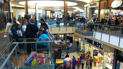 Black Friday shoppers jam the Mall at Robinson. For the moment, retailers are staying upbeat on the holiday season, with many noting they saw big crowds and sales over the Thanksgiving weekend that gave them momentum going forward.