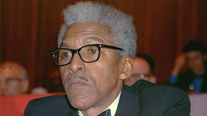 Bayard Rustin, the civil rights activist who organized the 1963 rally where Martin Luther King gave his "I Have a Dream" speech, is shown in this Dec. 14, 1970 file photo in New York.
