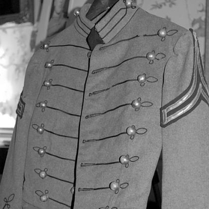 The West Point uniform jacket belonging to the late Chester deGavre that was found at a New Jersey beach by Donna Gugger of Holland, Pa., after Superstorm Sandy.